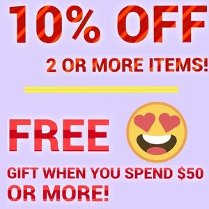 💜 FREE gifts and 10% off! Check out my closet!
